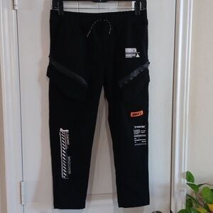 Black Street Graphic Faux Cargoes by RGSTR